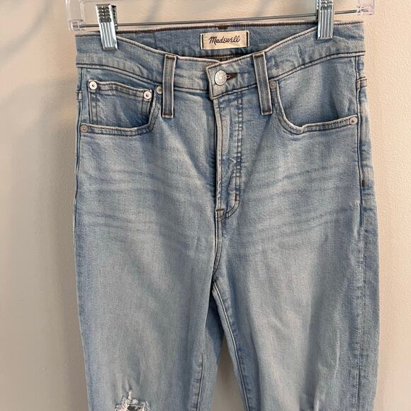 Madewell Distressed The Perfect Vintage Straight Jean Size 26 - Picture 2 of 9